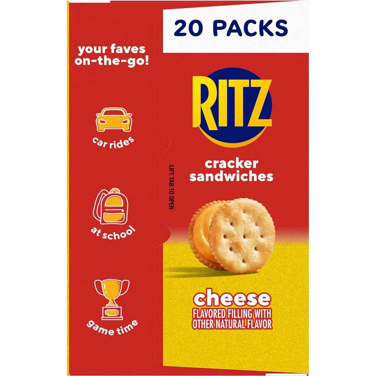 Demonstrates the versatility and portability of the product by showing multiple on-the-go scenarios where the individually-packed crackers are convenient to consume. Highlights the quantity included…