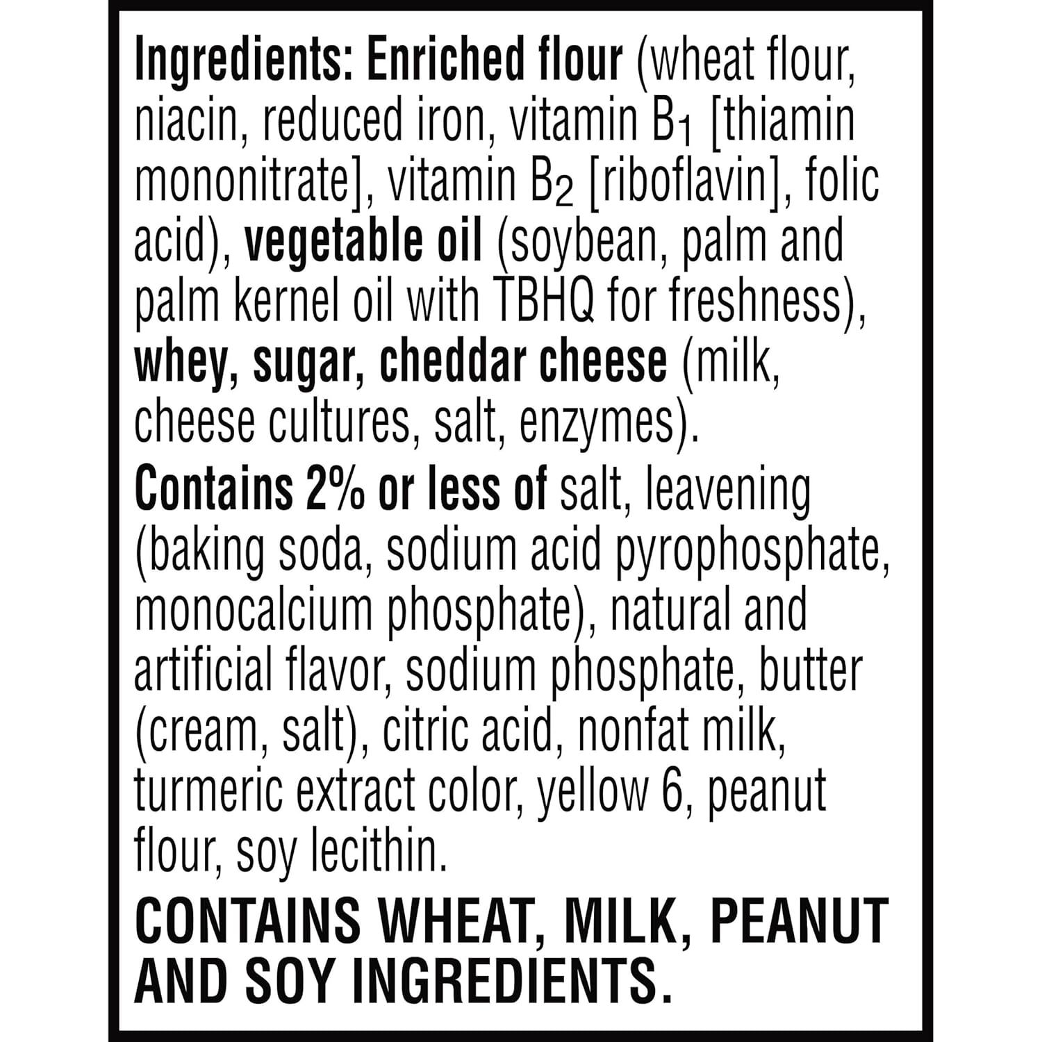 Provides complete ingredient list and allergen warnings to inform shoppers about what's in the product and help them make safe purchasing decisions based on dietary restrictions or allergies.