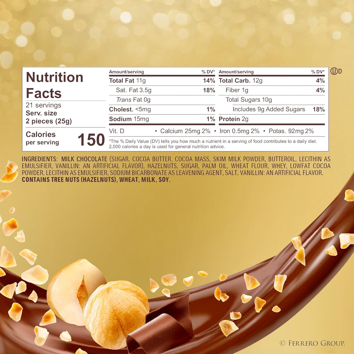 Provides complete nutritional information and ingredient transparency to help shoppers make informed dietary decisions and understand what's in the product.