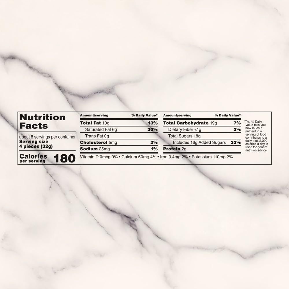 Provides comprehensive nutritional information to help shoppers make informed dietary decisions by displaying calories, serving size, macronutrients, and micronutrients in a structured format.