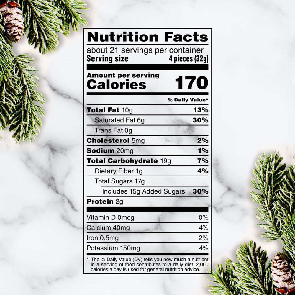 Provides detailed nutritional information to help shoppers make informed dietary decisions and understand the product's calorie, fat, sugar, and nutrient content per serving.