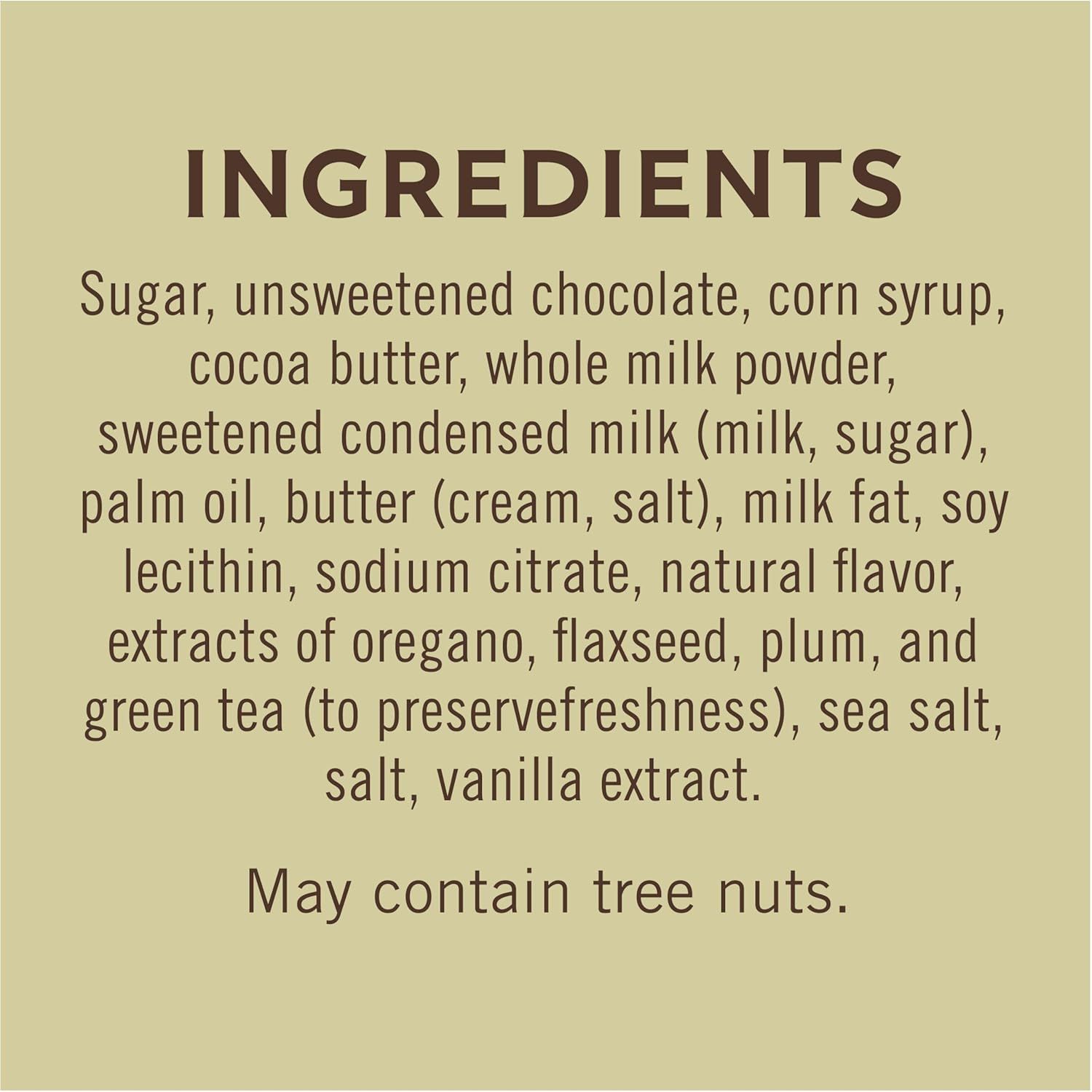 Provides full transparency about what's inside the product, reassuring shoppers about ingredient quality and helping those with dietary restrictions or preferences make informed decisions.