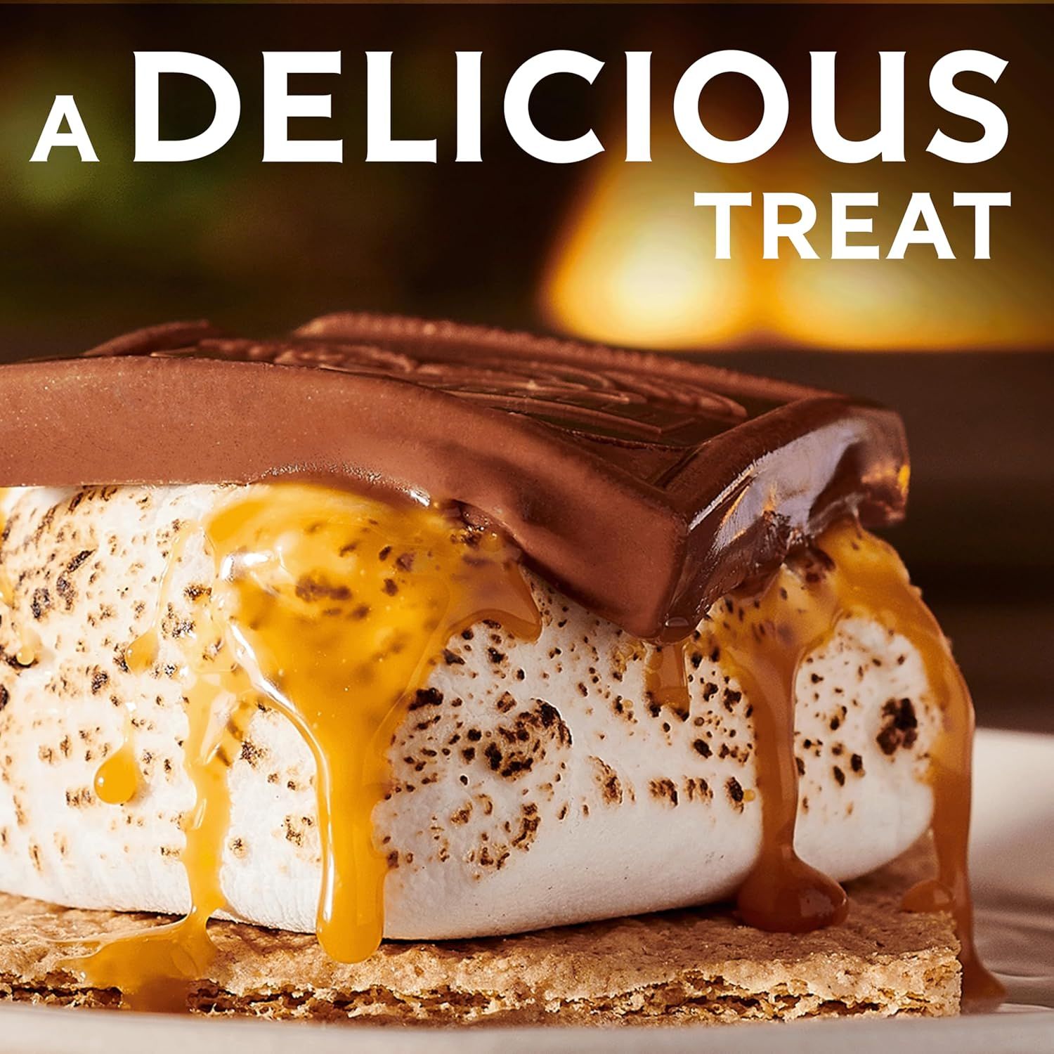 Communicates the indulgent, appetizing quality of the product to entice shoppers with its delicious appearance and premium ingredients.