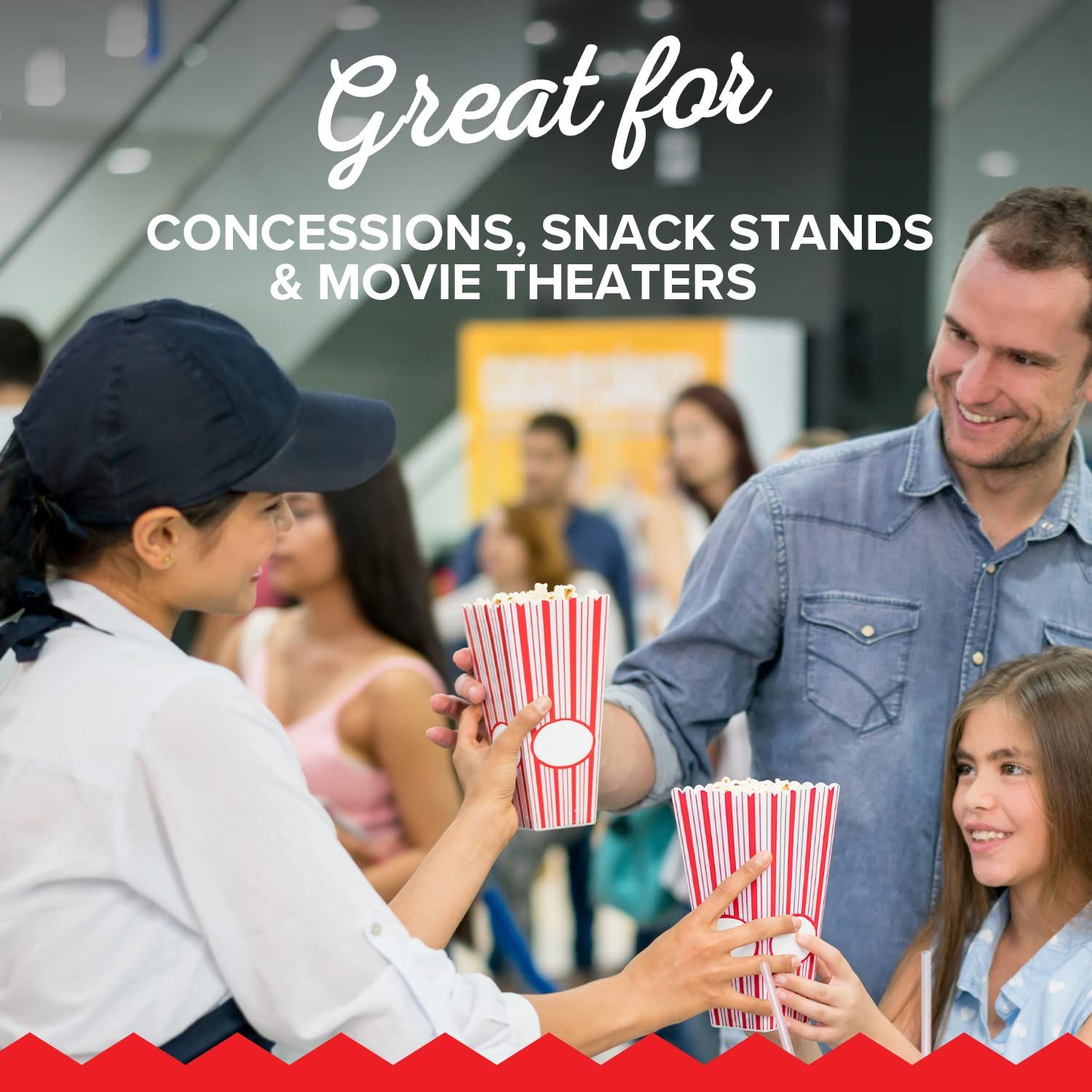 Demonstrates the product's versatility by showing it is suitable for multiple commercial and entertainment venue applications, reassuring buyers of its broad usability.