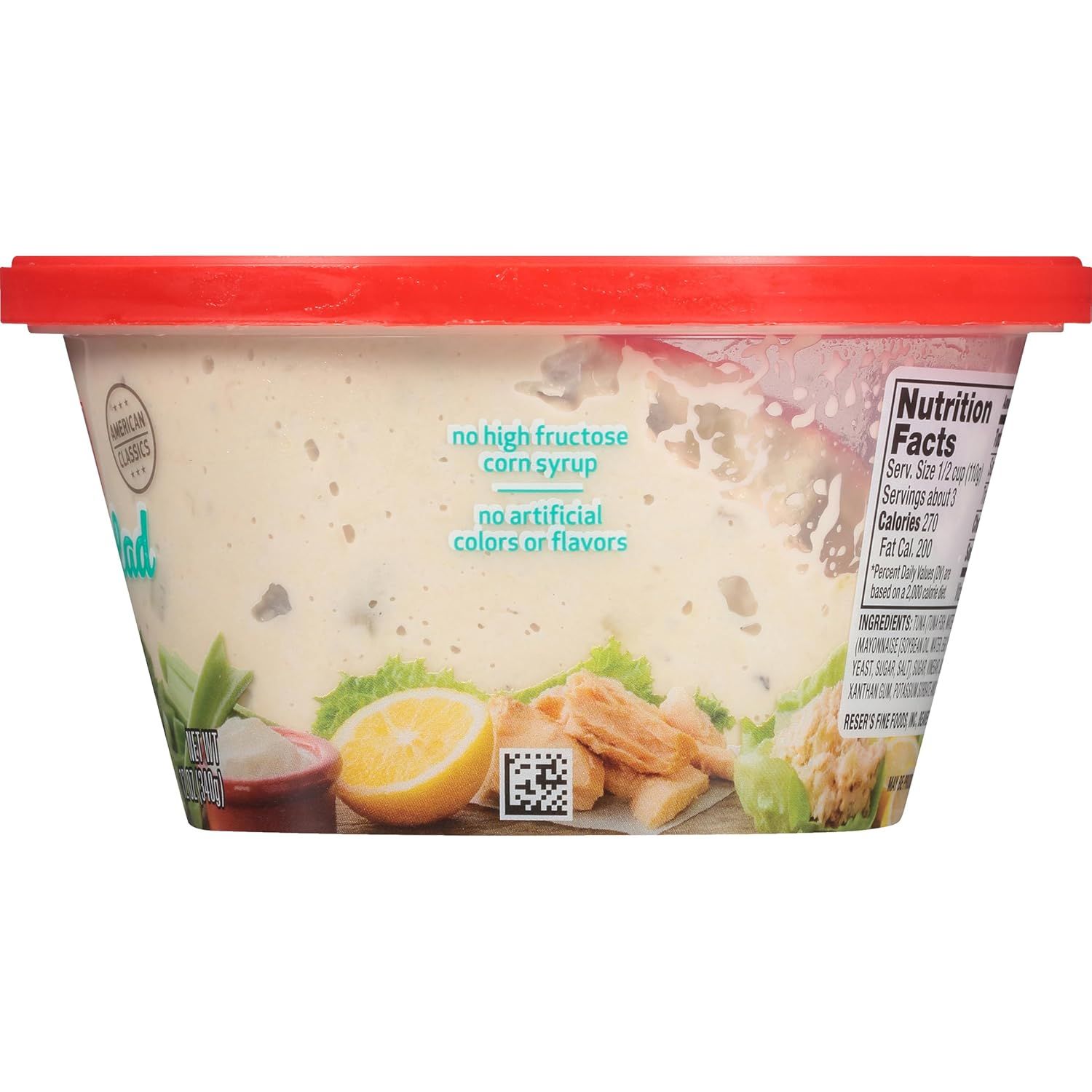 Displays the product container in a clean, catalog-style format to show the physical appearance and packaging design of the food product.
