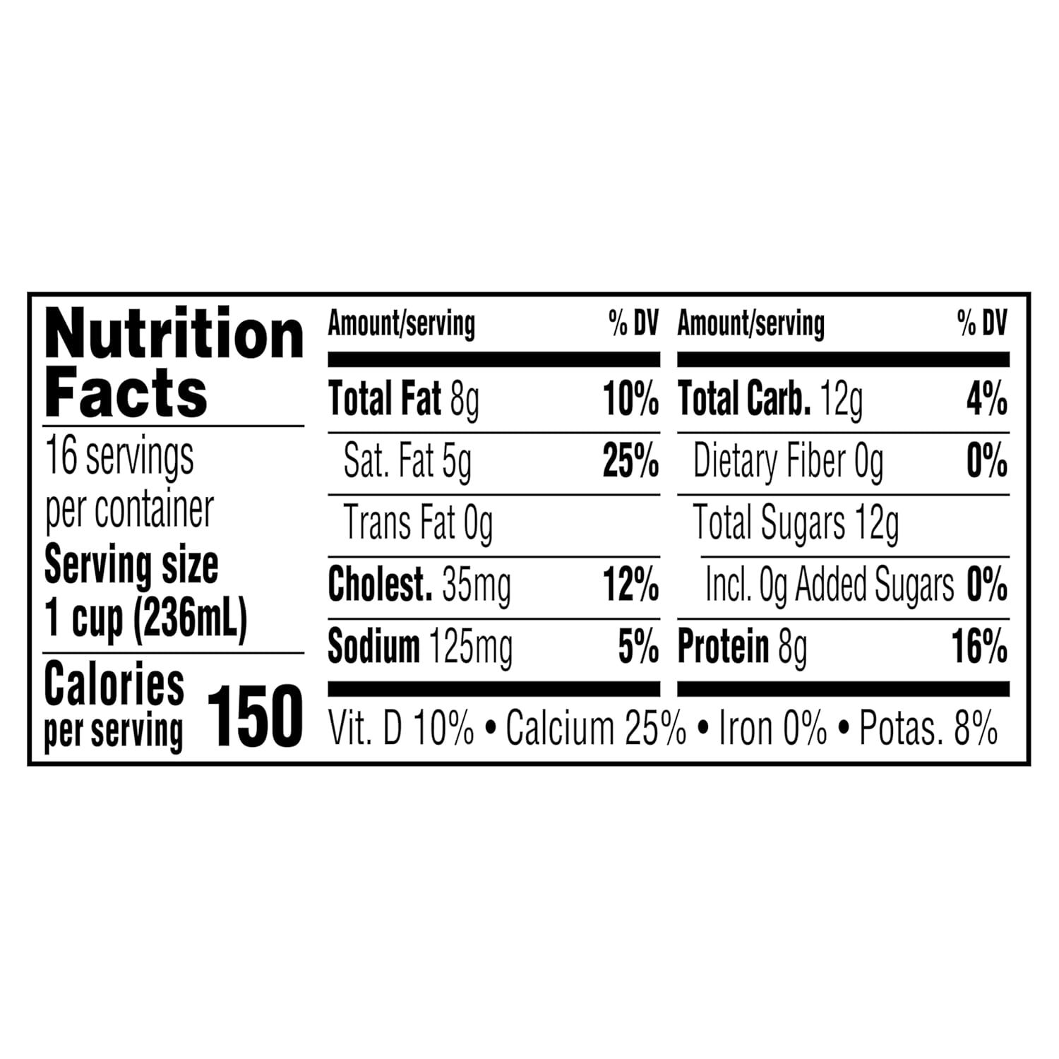 Provides complete nutritional facts to inform shoppers about calorie count, macronutrients, vitamins, and minerals per serving, helping them make informed dietary decisions.