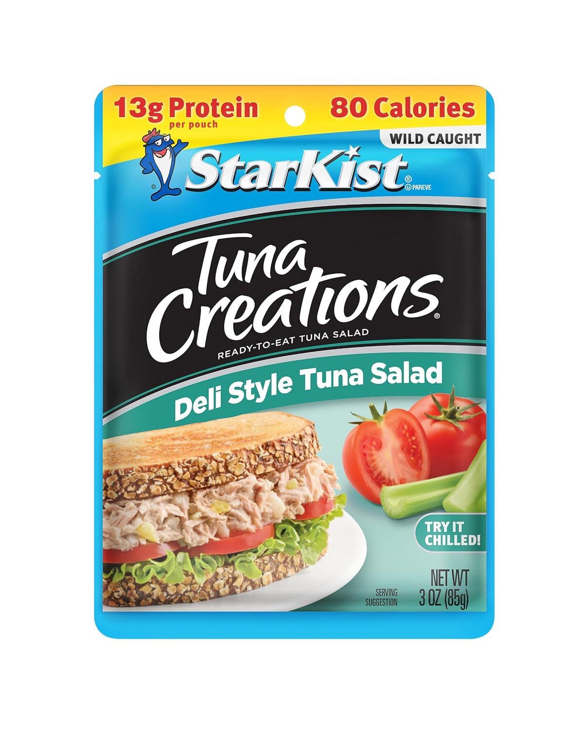Highlights the product's nutritional metrics (high protein, low calorie) to appeal to health-conscious shoppers looking for a nutritious, convenient meal option. Communicates the product's core…