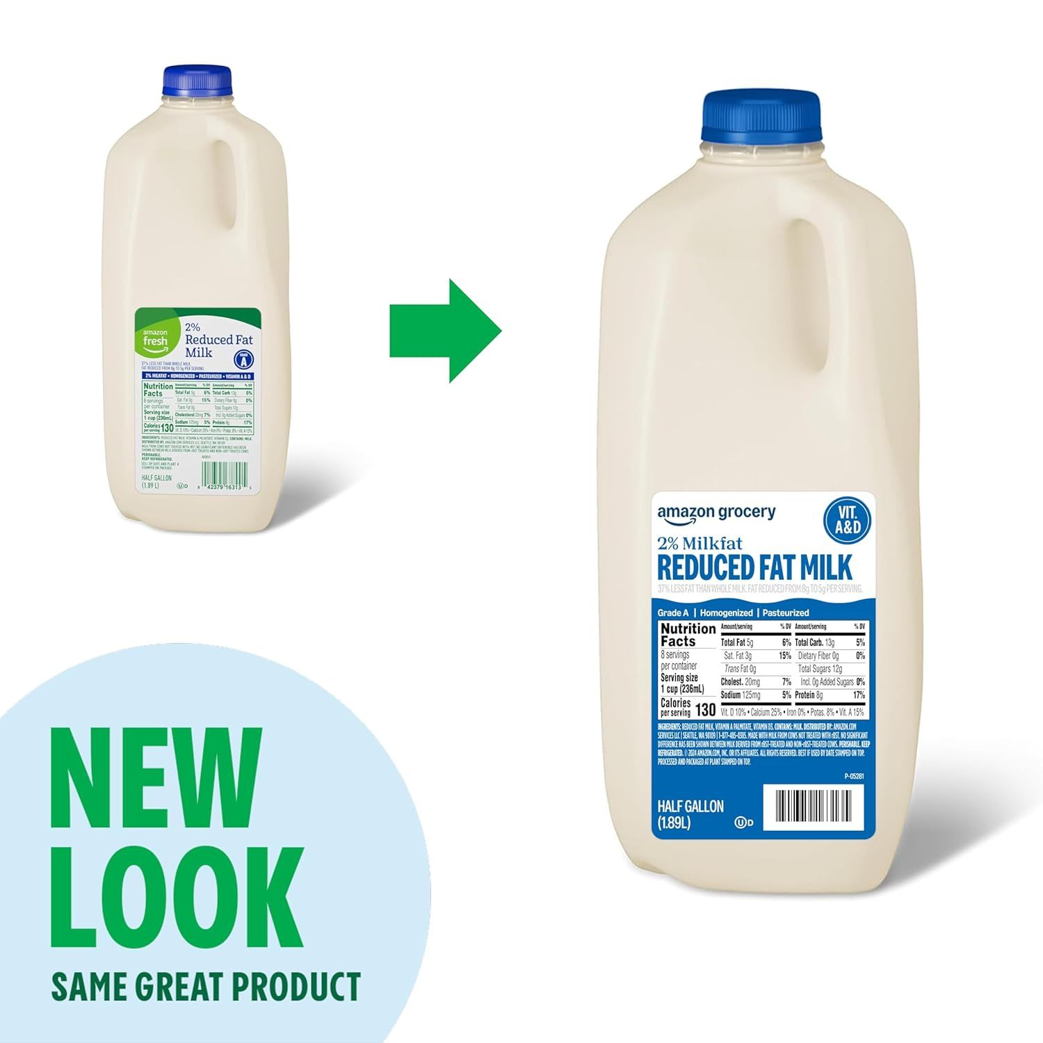 Reassures shoppers that the product has a new look but remains the same trusted product they know, reducing confusion during a packaging transition.