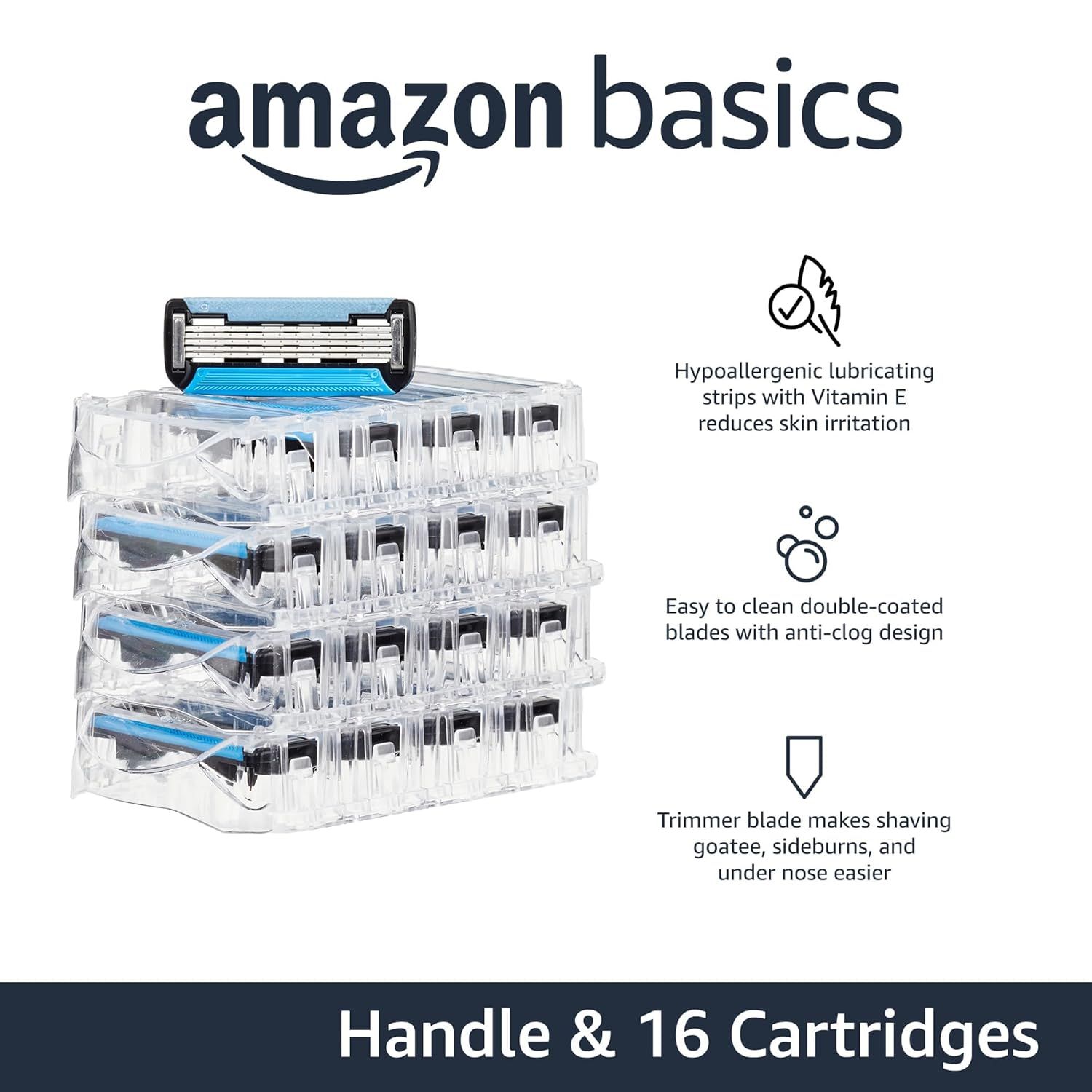 Highlights three distinct product benefits in a segmented layout: skin-friendly lubrication, easy maintenance, and versatile trimming capability to reassure shoppers of the razor's quality and…