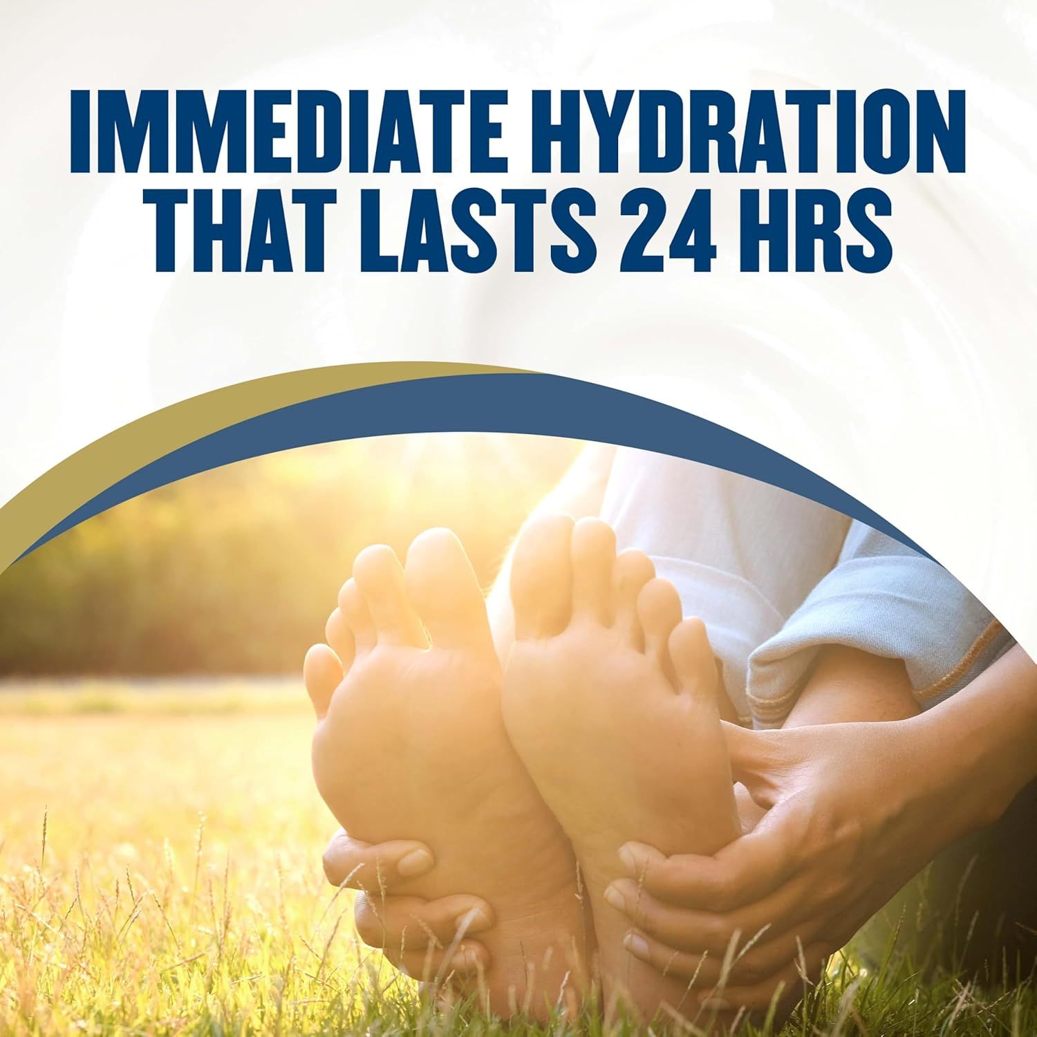 Communicates the product's long-lasting hydration performance with a specific time-based metric to reassure shoppers of its effectiveness and value. Highlights the key benefit of immediate and…