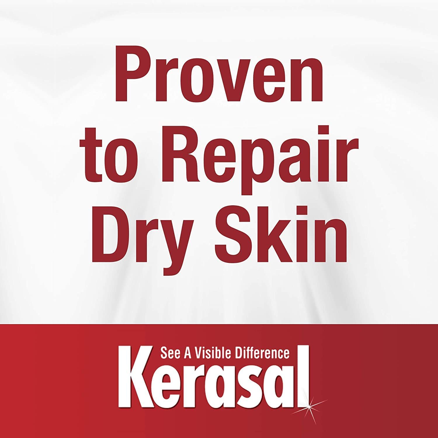 Communicates the product's proven effectiveness at repairing dry skin, building trust and confidence in the product's ability to deliver visible results.
