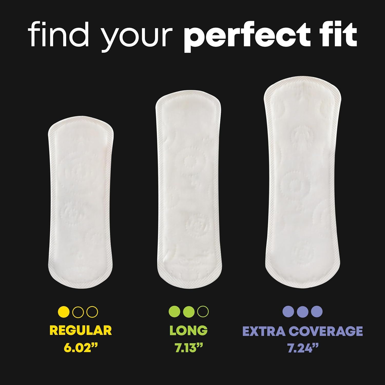 Helps shoppers choose the right size option from the brand's product lineup by showing three different length variants side-by-side with clear measurements.
