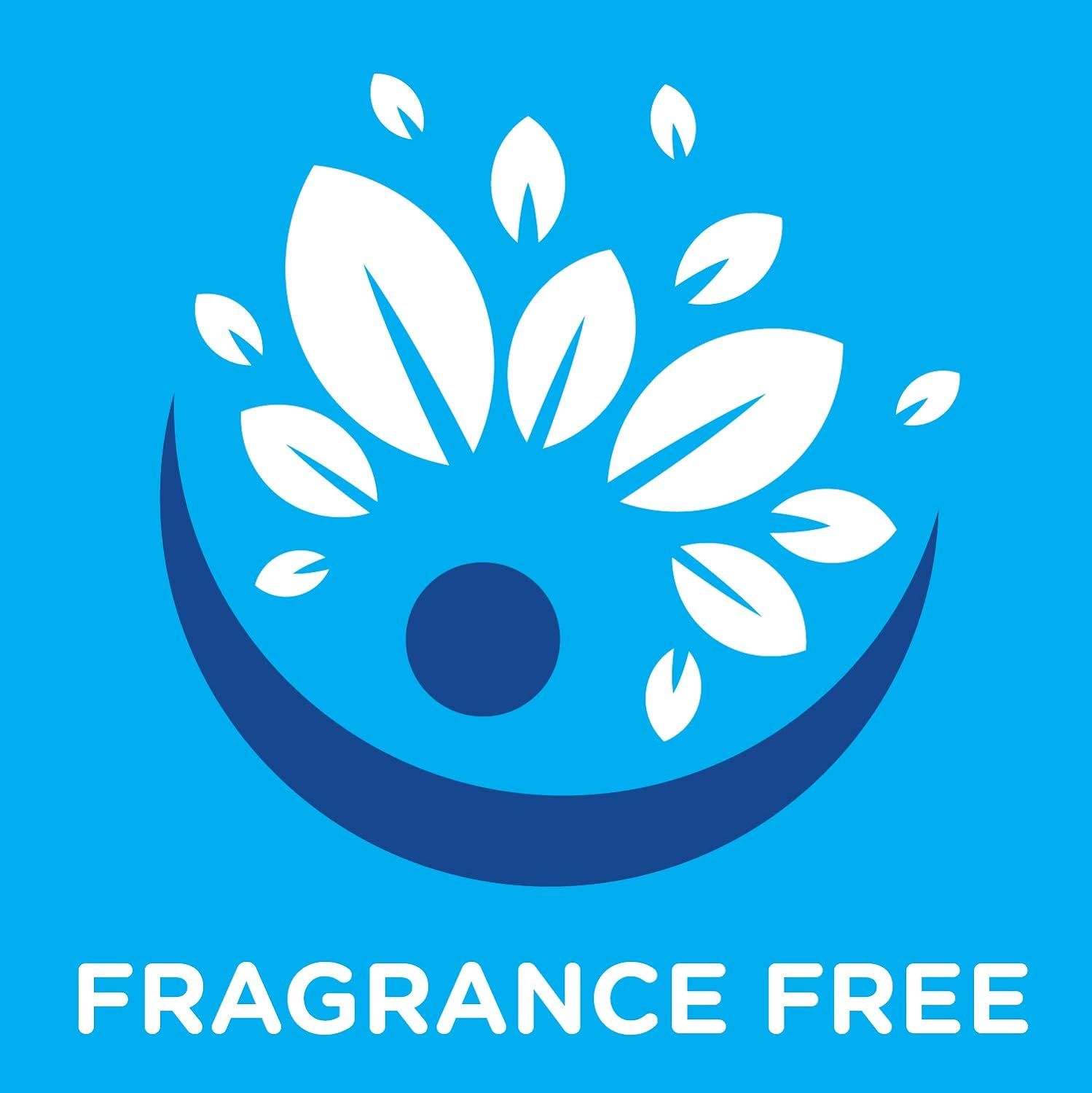 Communicates that the product is fragrance-free, reassuring shoppers with sensitivities or preferences for unscented products that it is safe and suitable for them.