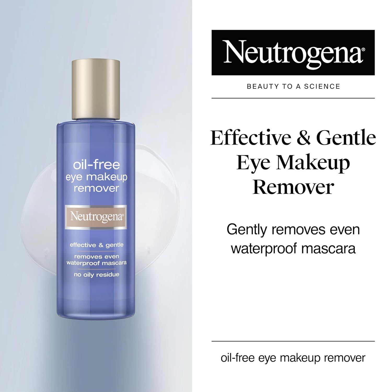 Communicates the Neutrogena brand identity and its positioning as a science-backed beauty brand, building trust and brand recognition with shoppers. Highlights the product's key benefit of being…