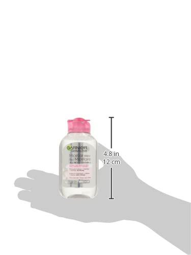 Communicates the compact, travel-friendly size of the product by showing exact height measurements (4.8 in / 12 cm) with a reference hand for scale, reassuring shoppers about portability and…