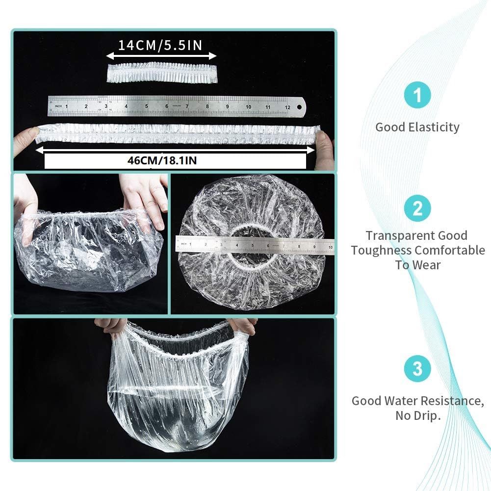 Shows the exact dimensions of the product (14cm/5.5in unstretched, 46cm/18.1in stretched) to help shoppers understand the physical size and elastic stretch capability. Highlights three distinct…