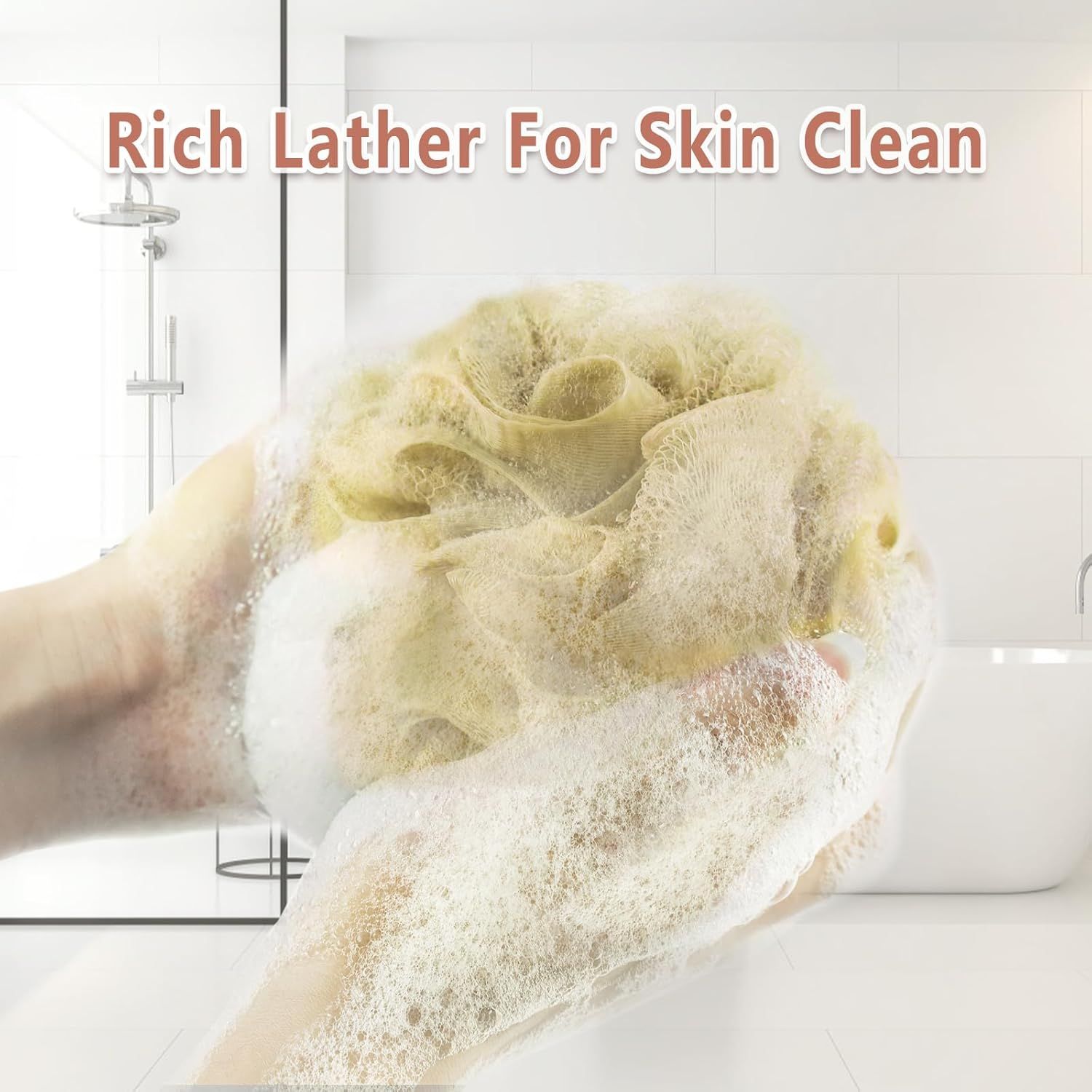Demonstrates the product's ability to create a rich, luxurious lather for effective skin cleansing, reassuring shoppers of its cleansing performance and quality.