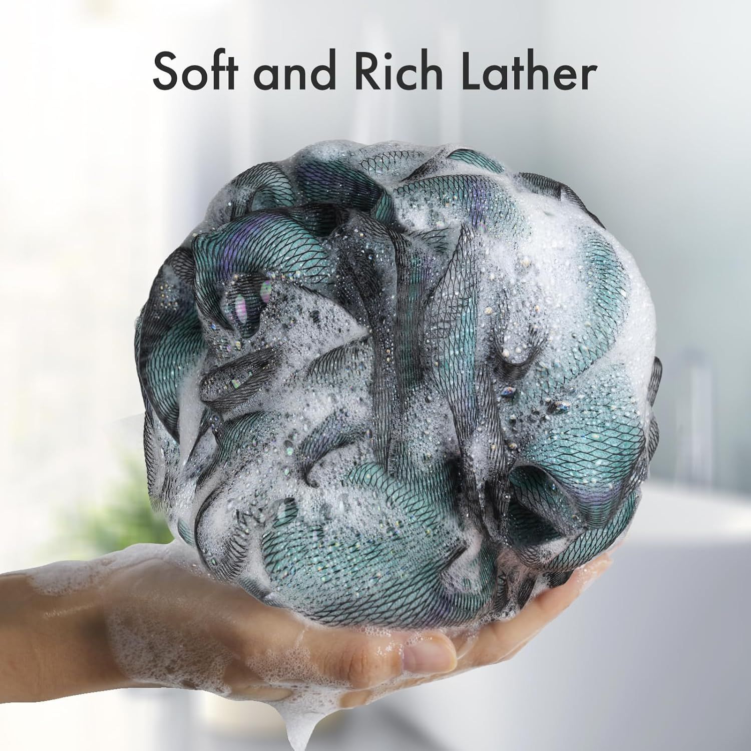 Demonstrates the product's ability to create a luxurious, rich lather, reassuring shoppers of its quality and pleasant user experience.