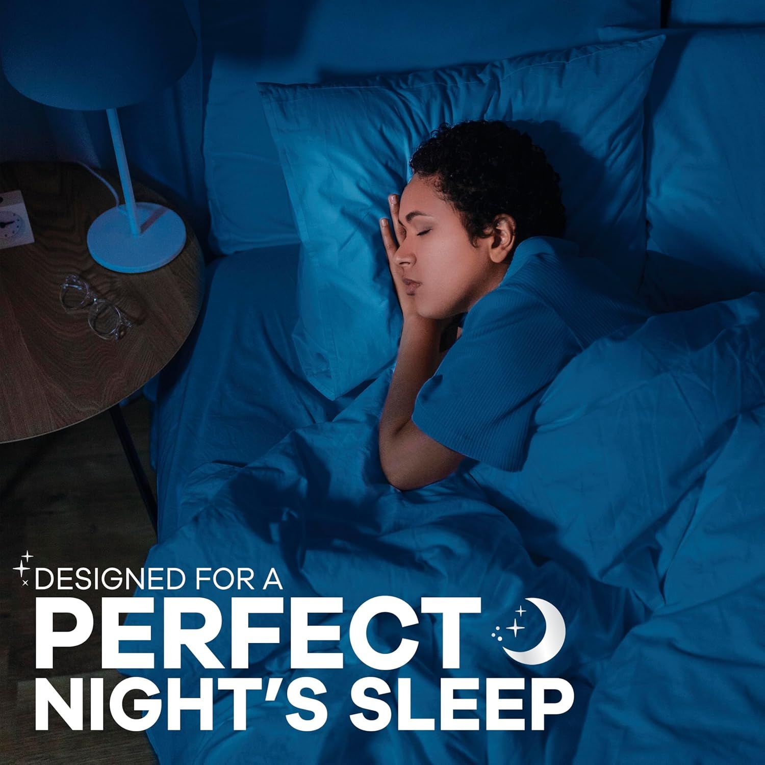 Communicates that the product is designed to provide optimal sleep comfort and quality, reassuring shoppers that it will help them achieve restful, uninterrupted sleep.