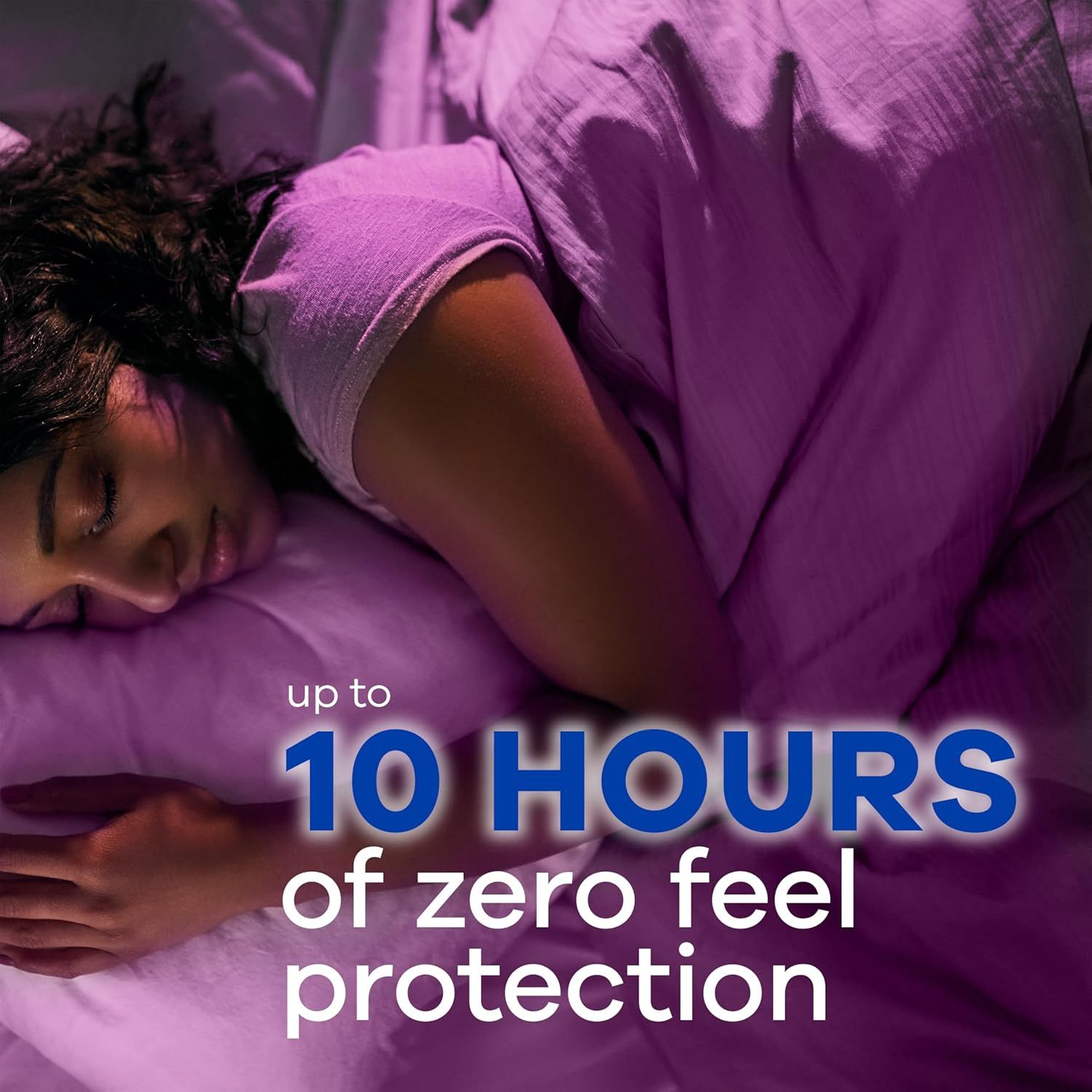 Communicates the product's long-lasting protection capability, reassuring shoppers that they can stay protected for up to 10 hours without reapplication. Highlights the comfort benefit of the…