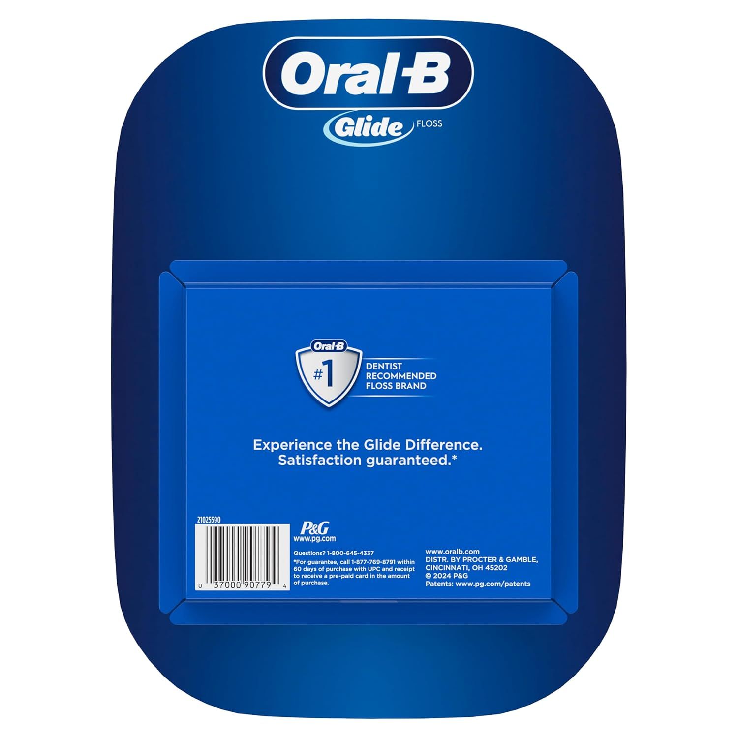 Displays the Oral-B Glide floss packaging in a clean, catalog-style format to show the product as it appears for purchase.