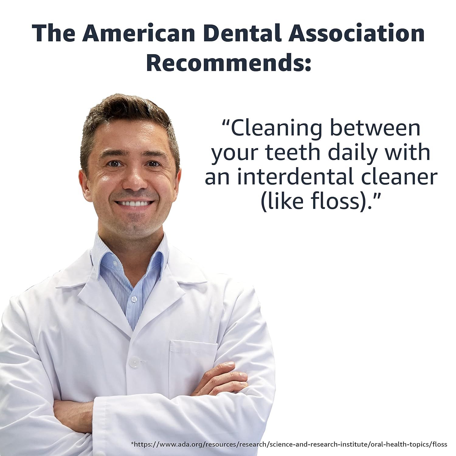 Leverages the authority and credibility of the American Dental Association to validate the product's effectiveness and build trust with shoppers through professional endorsement.