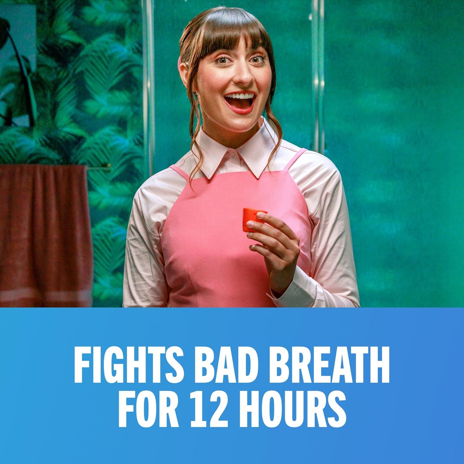 Communicates the product's long-lasting effectiveness by highlighting a specific time-based performance claim to reassure shoppers of extended freshness. Reinforces the key benefit of extended…