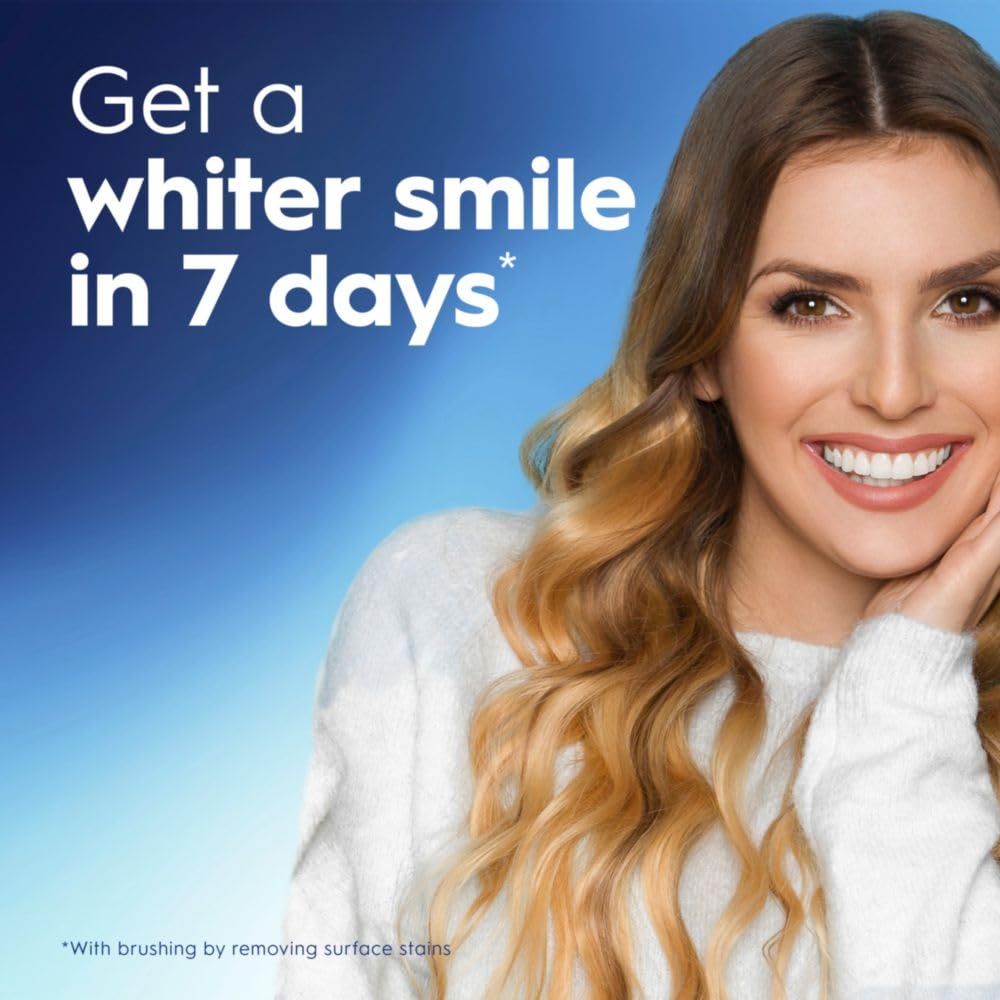 Communicates a specific time-based performance claim to reassure shoppers that the product delivers visible teeth whitening results in just 7 days. Highlights the primary benefit of achieving a…