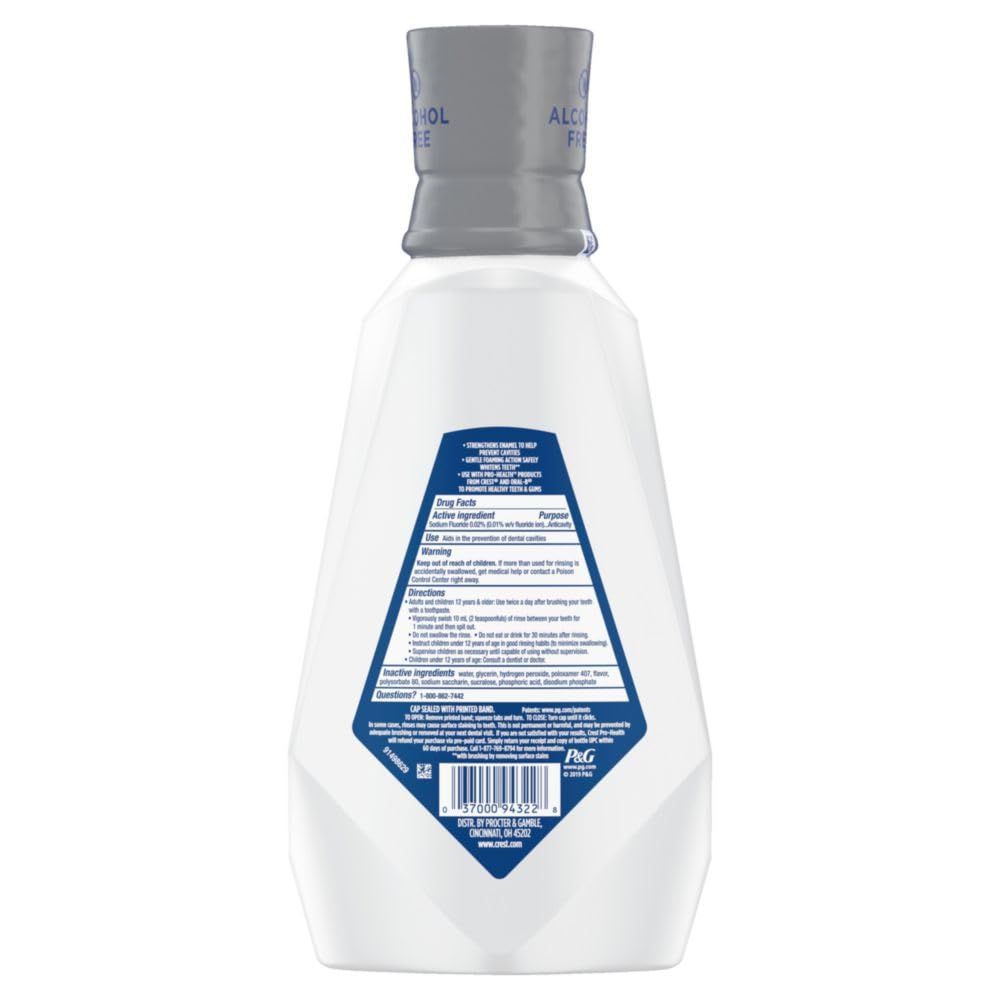 Displays the product bottle from the back to show packaging details, ingredients, and usage instructions in a clean catalog-style format.