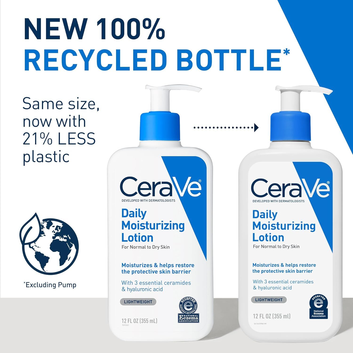 Communicates the brand's environmental responsibility by highlighting the new recycled packaging with reduced plastic content, reassuring eco-conscious shoppers. Emphasizes the key benefit of the…