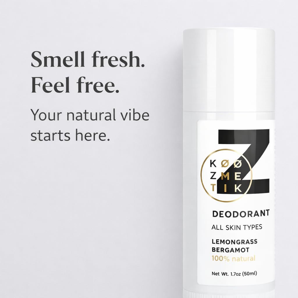 Communicates the natural and fresh qualities of the deodorant to appeal to shoppers seeking clean, natural personal care products.
