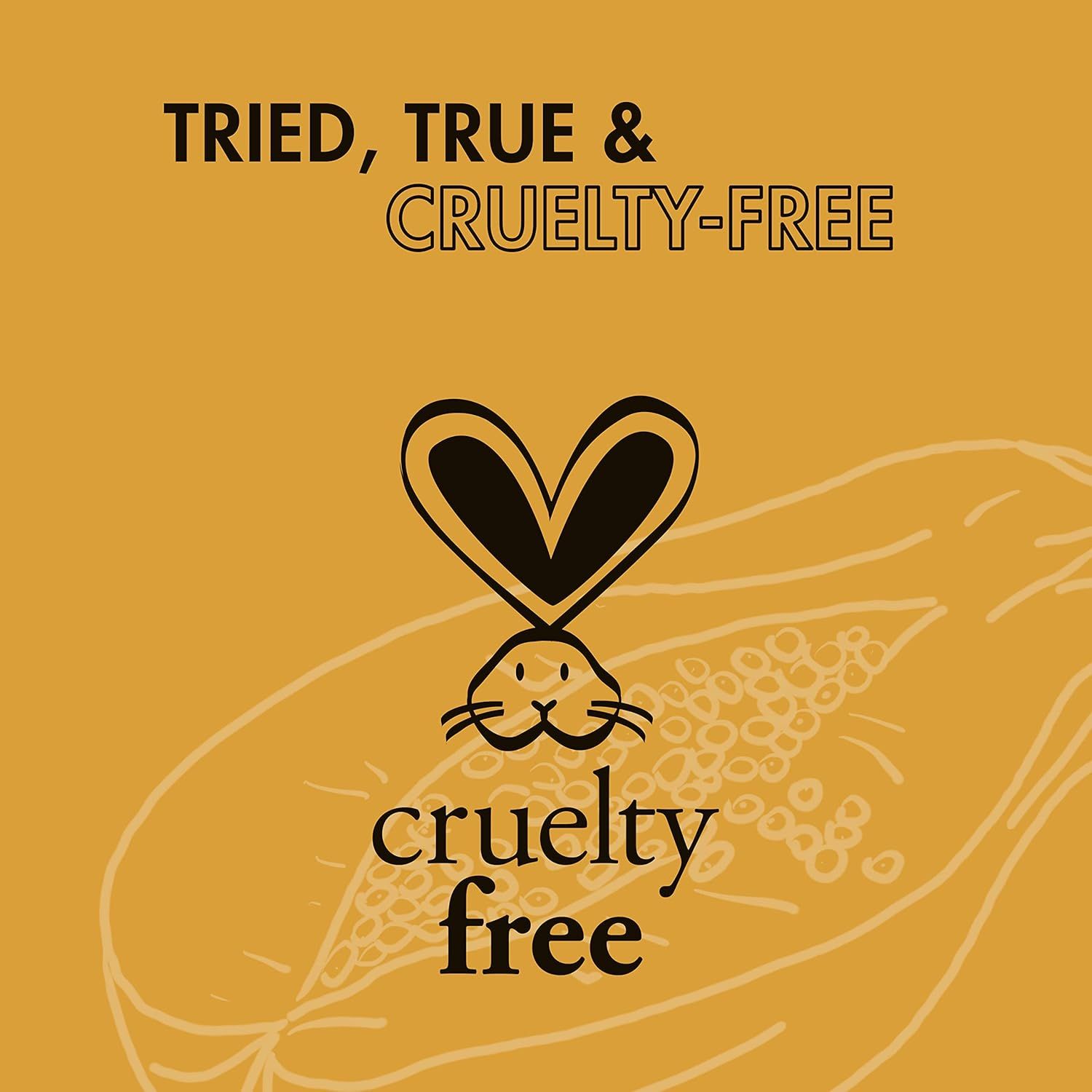 Communicates that the product is cruelty-free and not tested on animals, reassuring ethically-conscious shoppers and building trust through responsible brand values.