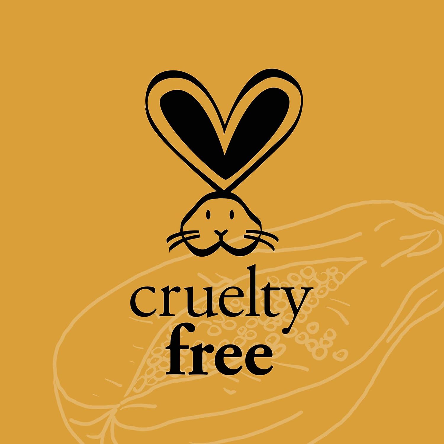 Communicates that the product is not tested on animals, reassuring ethically-conscious shoppers and building trust through a recognizable cruelty-free symbol.