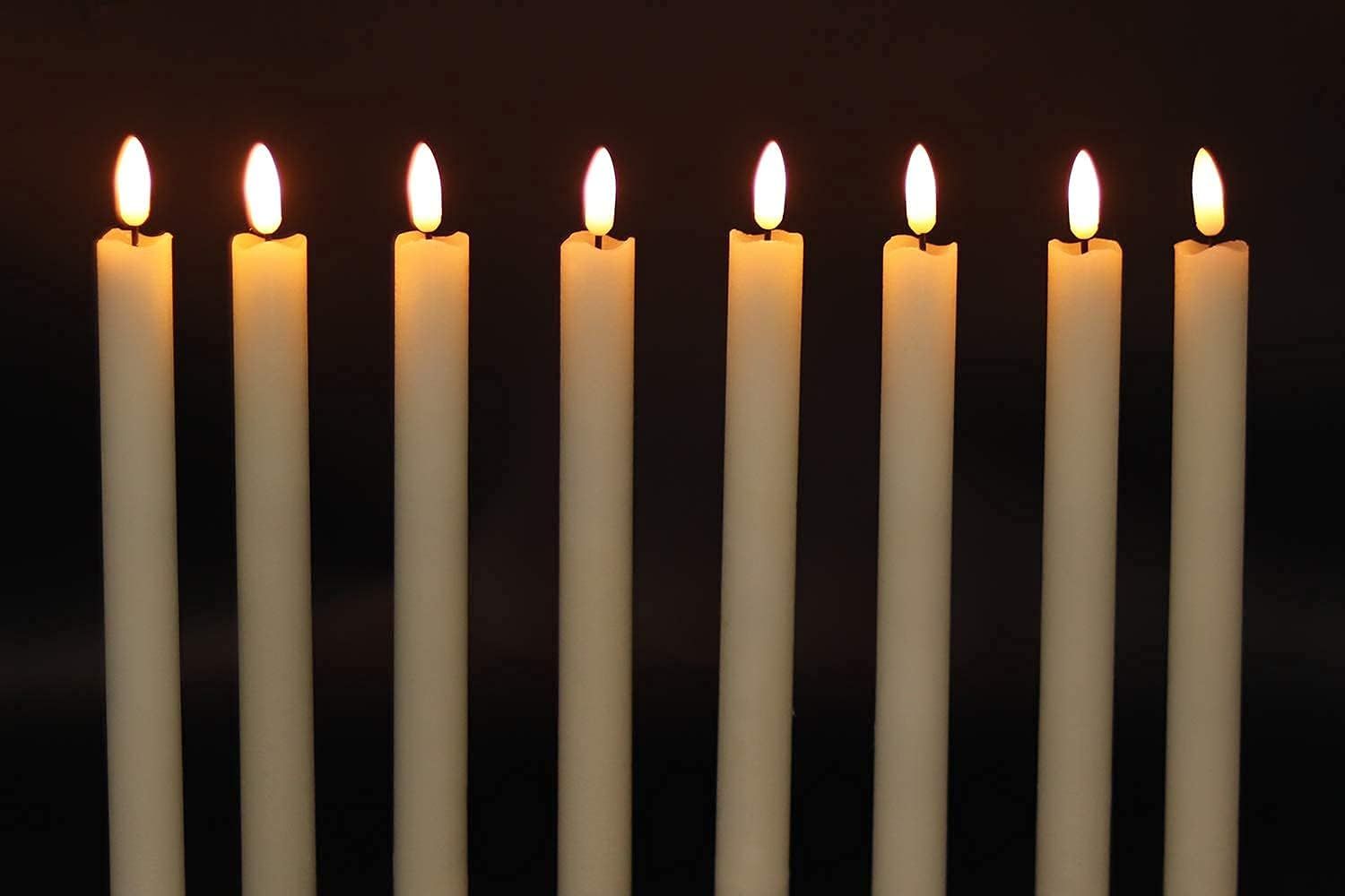 Showcases the product in a real-world setting to demonstrate its aesthetic appeal and ambient lighting effect, helping shoppers visualize the candles in use.