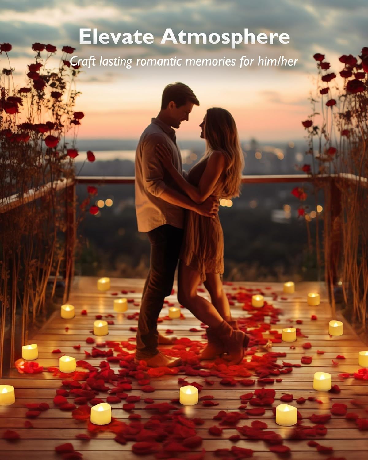 Positions the product as ideal for creating romantic moments and special occasions, emphasizing its value as a thoughtful gift or experience for couples. Showcases the product in a real-world…