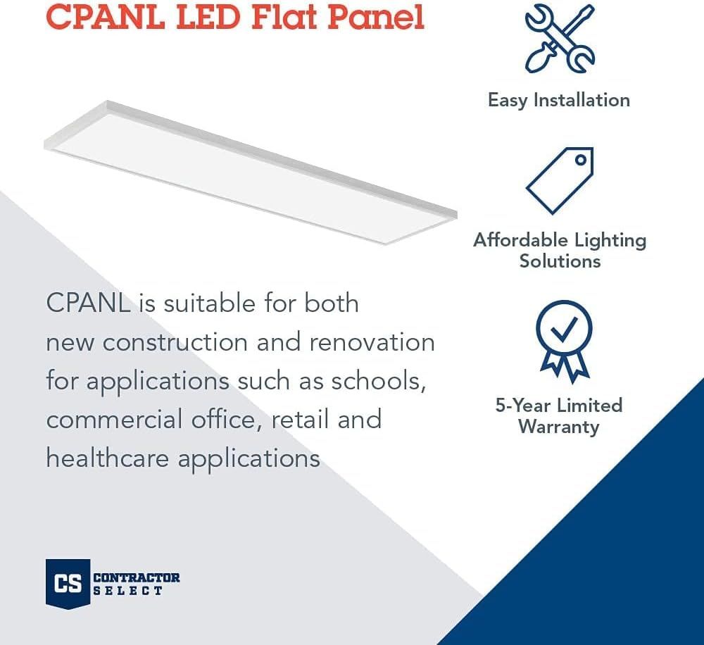 Communicates multiple key selling benefits of the LED flat panel in a segmented layout with icons, reassuring buyers about ease of use, value, and long-term reliability. Demonstrates the versatility…