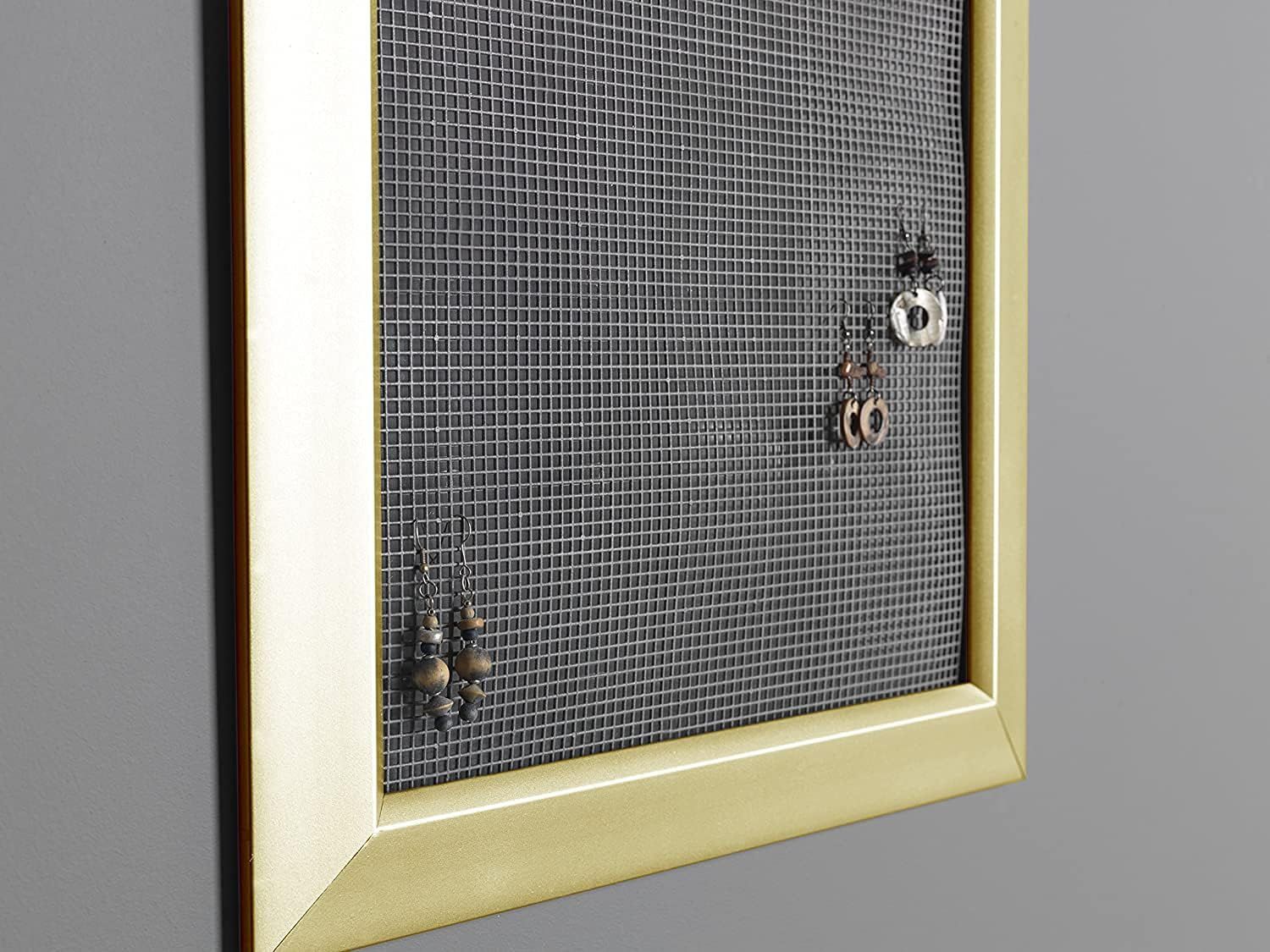 Shows the product being used in a real-world home setting as a jewelry organizer, demonstrating its practical application without any text or callouts.