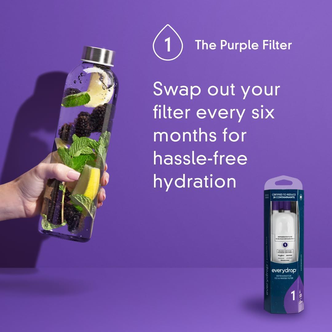 Communicates that the filter replacement process is simple and hassle-free, with a six-month replacement schedule to reassure shoppers about easy maintenance.
