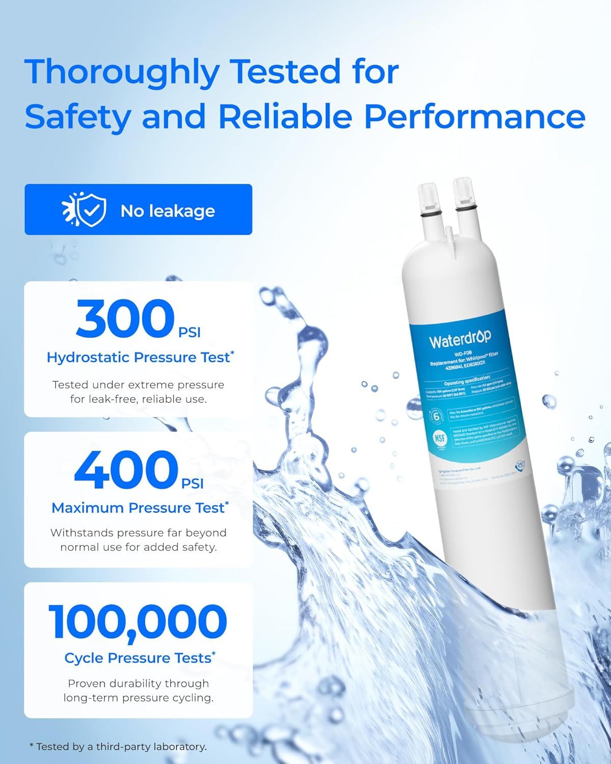 Communicates the product's rigorous testing standards and pressure performance metrics to reassure shoppers of its safety, reliability, and durability under extreme conditions. Highlights the…