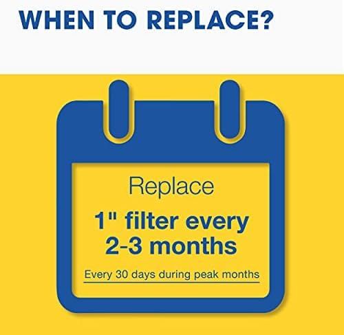 Educates the shopper on when to replace the filter to maintain optimal performance, providing clear timing guidance for product maintenance.