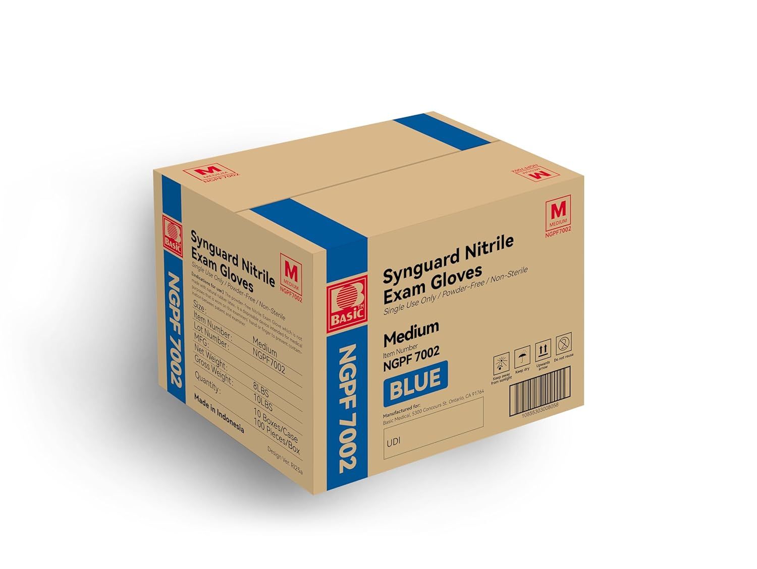 Displays the product packaging on a clean white background to give shoppers a clear view of what they will receive, including product name, size, and item number.