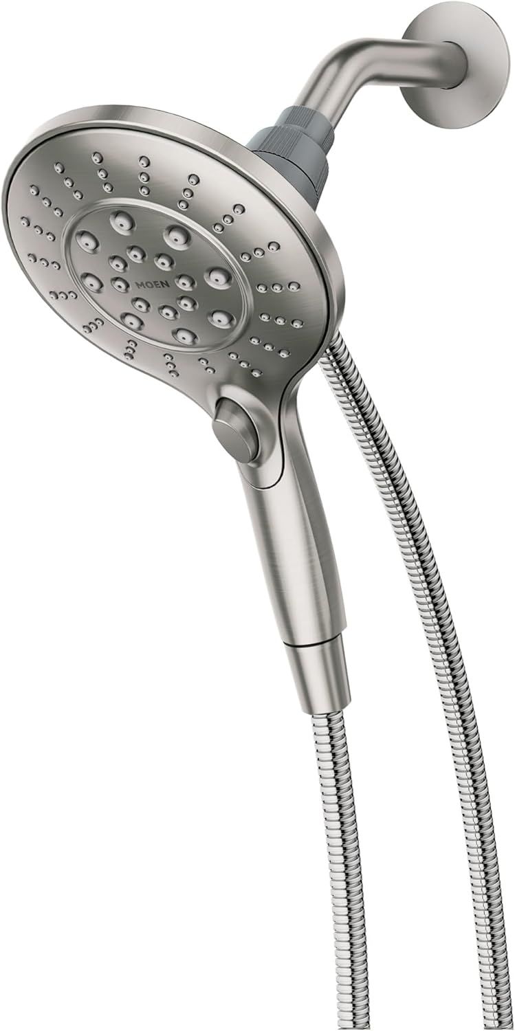 Provides a clear, distraction-free view of the showerhead product on a white background, allowing shoppers to see the product design, finish, and physical features without any additional context or…