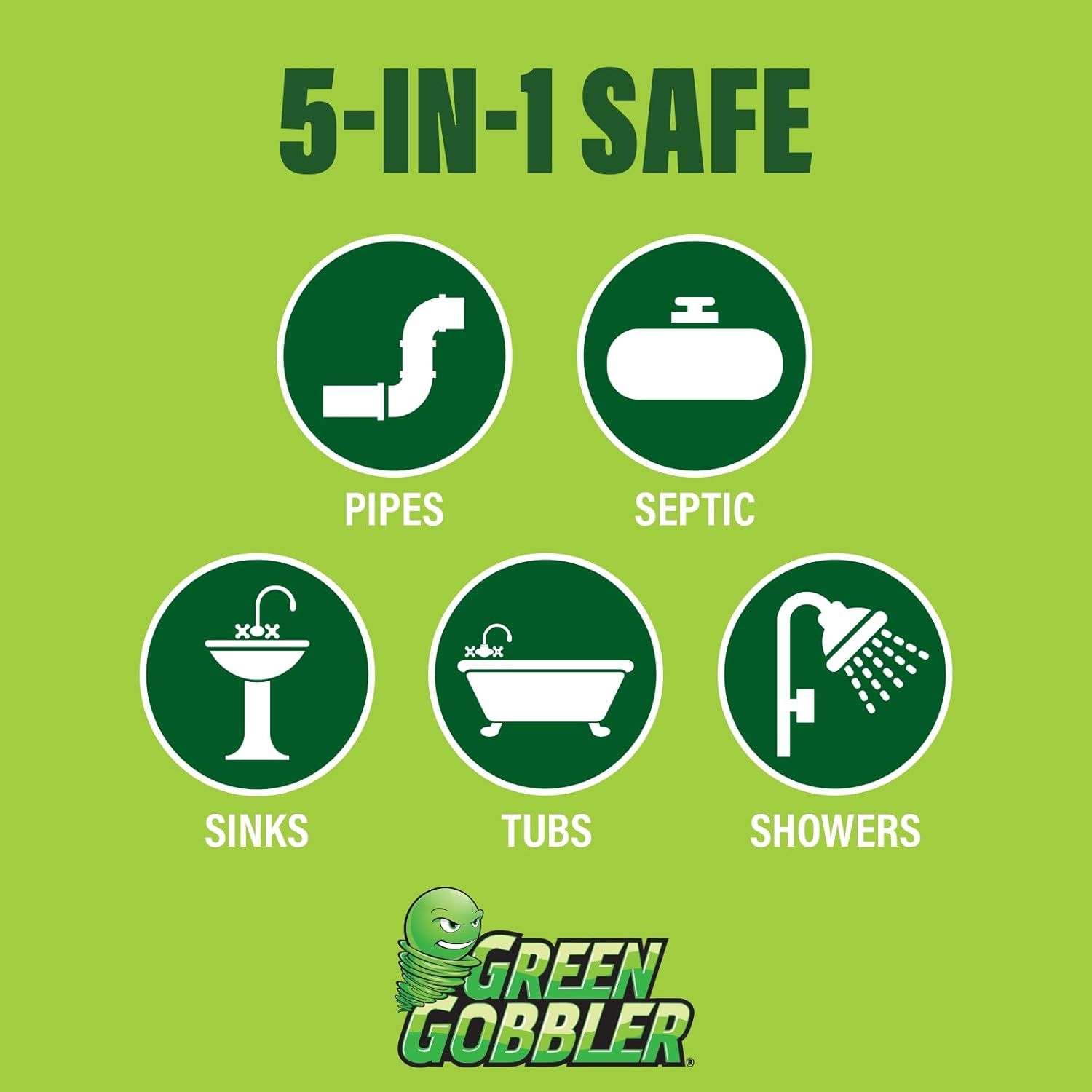 Demonstrates the versatility of the product by showing it is safe and effective for five different plumbing applications, reassuring shoppers of its broad compatibility and usefulness throughout…