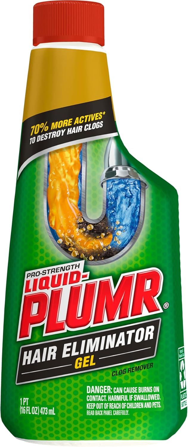 Communicates a quantifiable performance claim (70% more actives) to demonstrate superior effectiveness at destroying hair clogs compared to competitors. Shows how the product works inside a drain…