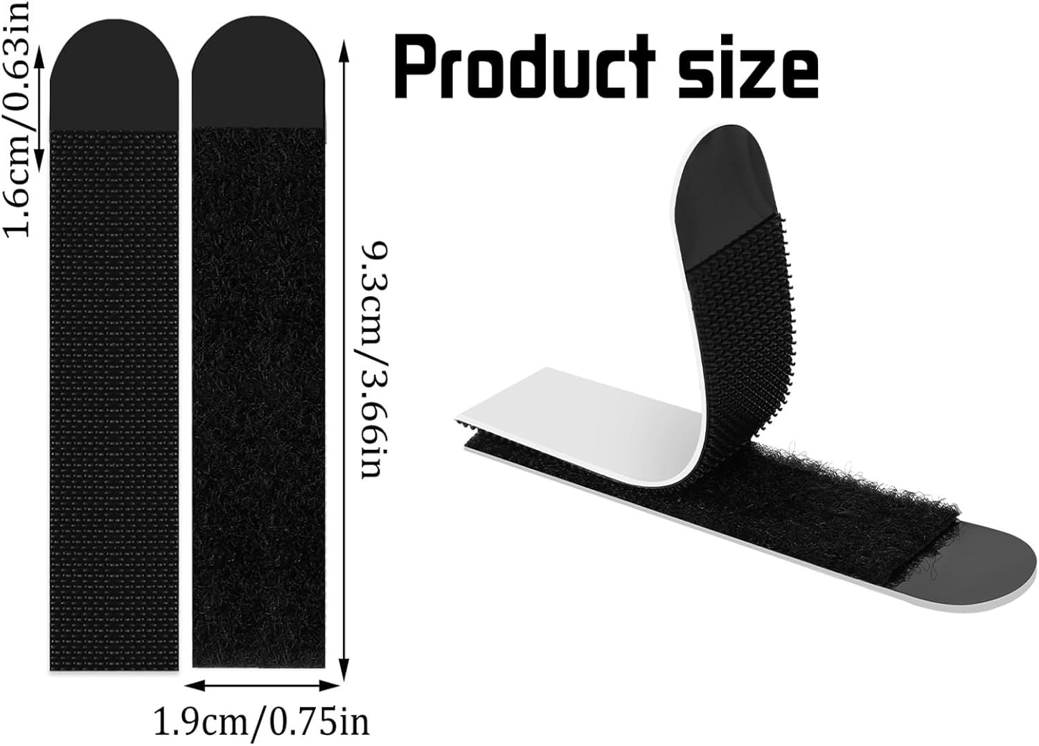Communicates the exact physical dimensions of the product (width, length) to help shoppers understand the size and scale of the item before purchase.