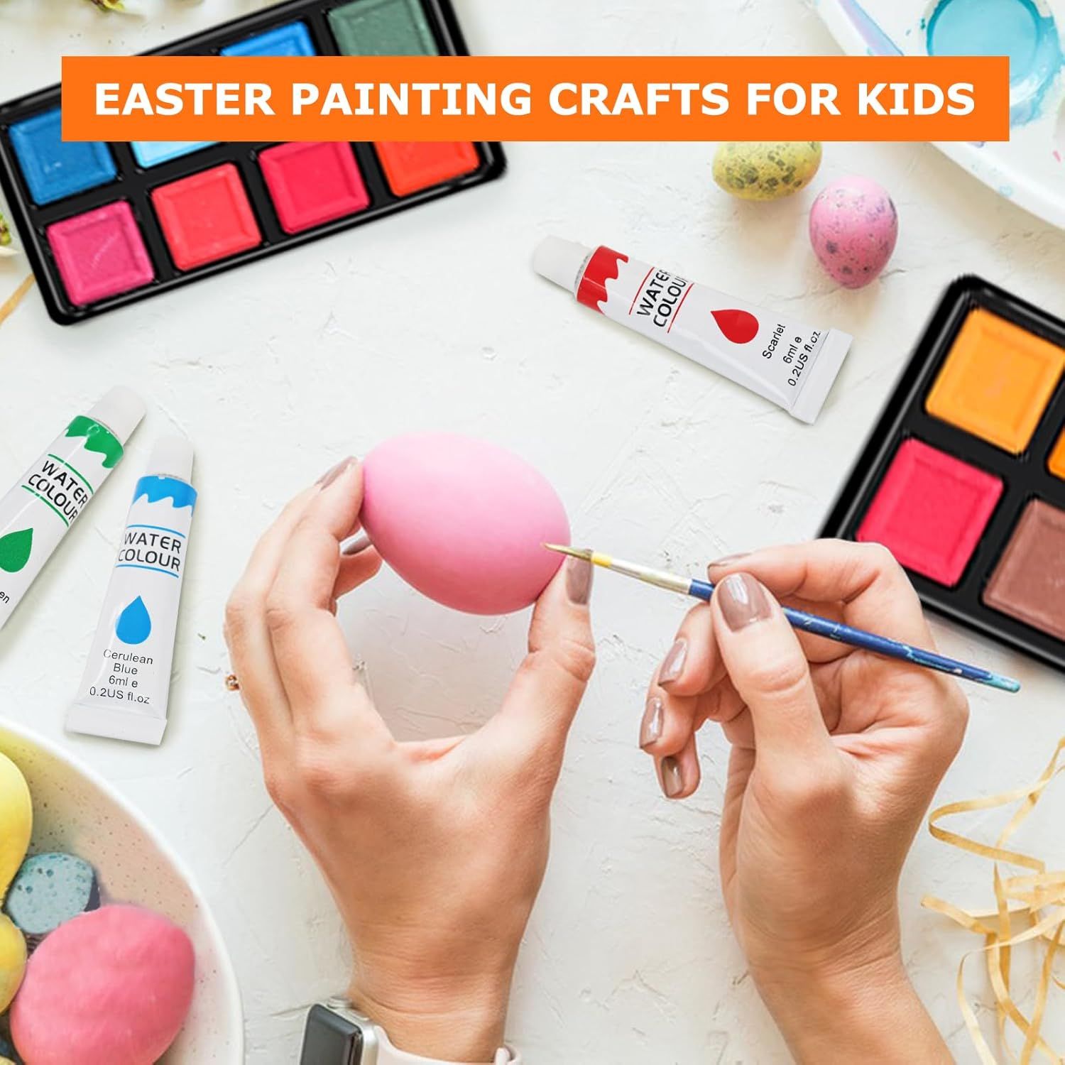 Positions the product as ideal for Easter-themed activities and crafts, appealing to parents and gift-givers looking for seasonal creative projects for children. Demonstrates how to use the…