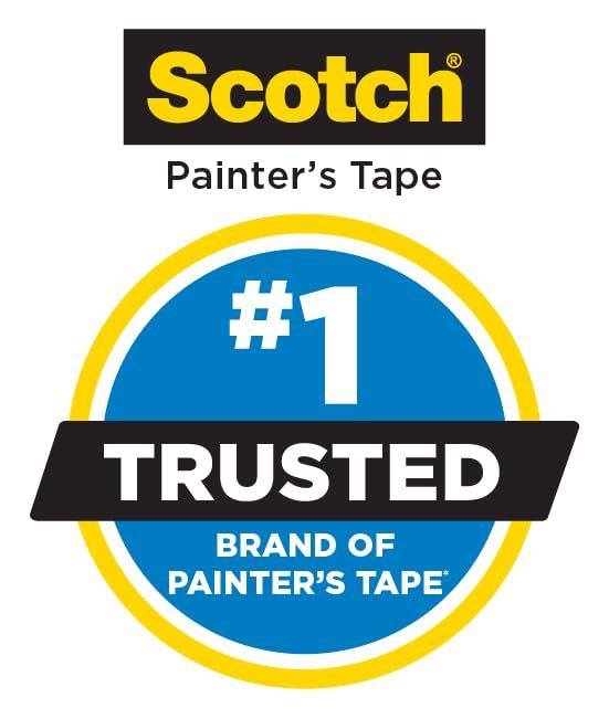 Communicates that Scotch is the #1 trusted brand of painter's tape, building credibility and brand authority to reassure shoppers they're choosing the market leader.