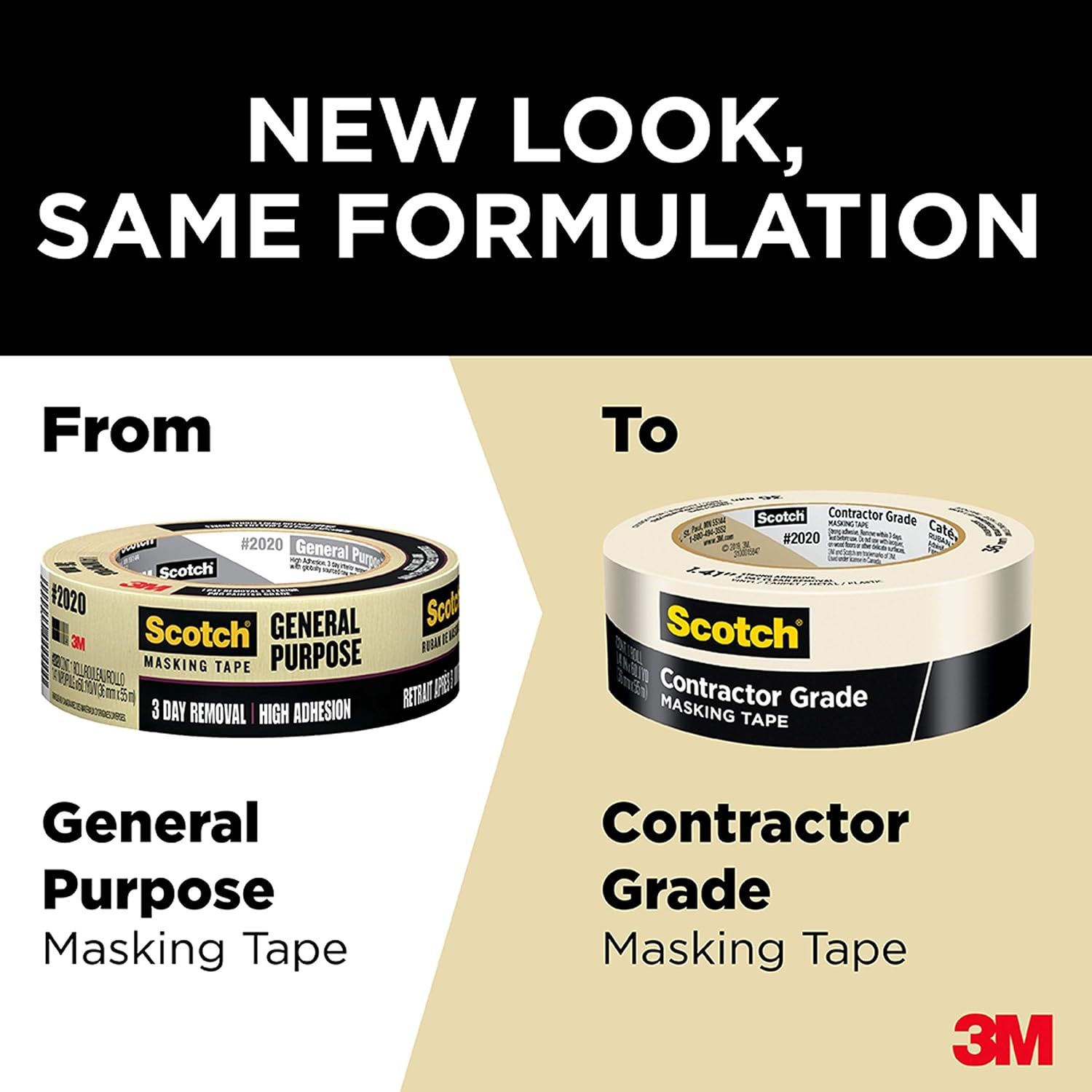 Informs shoppers that the product packaging has been updated from 'General Purpose' to 'Contractor Grade' branding, but the formulation remains the same, providing reassurance during the transition.