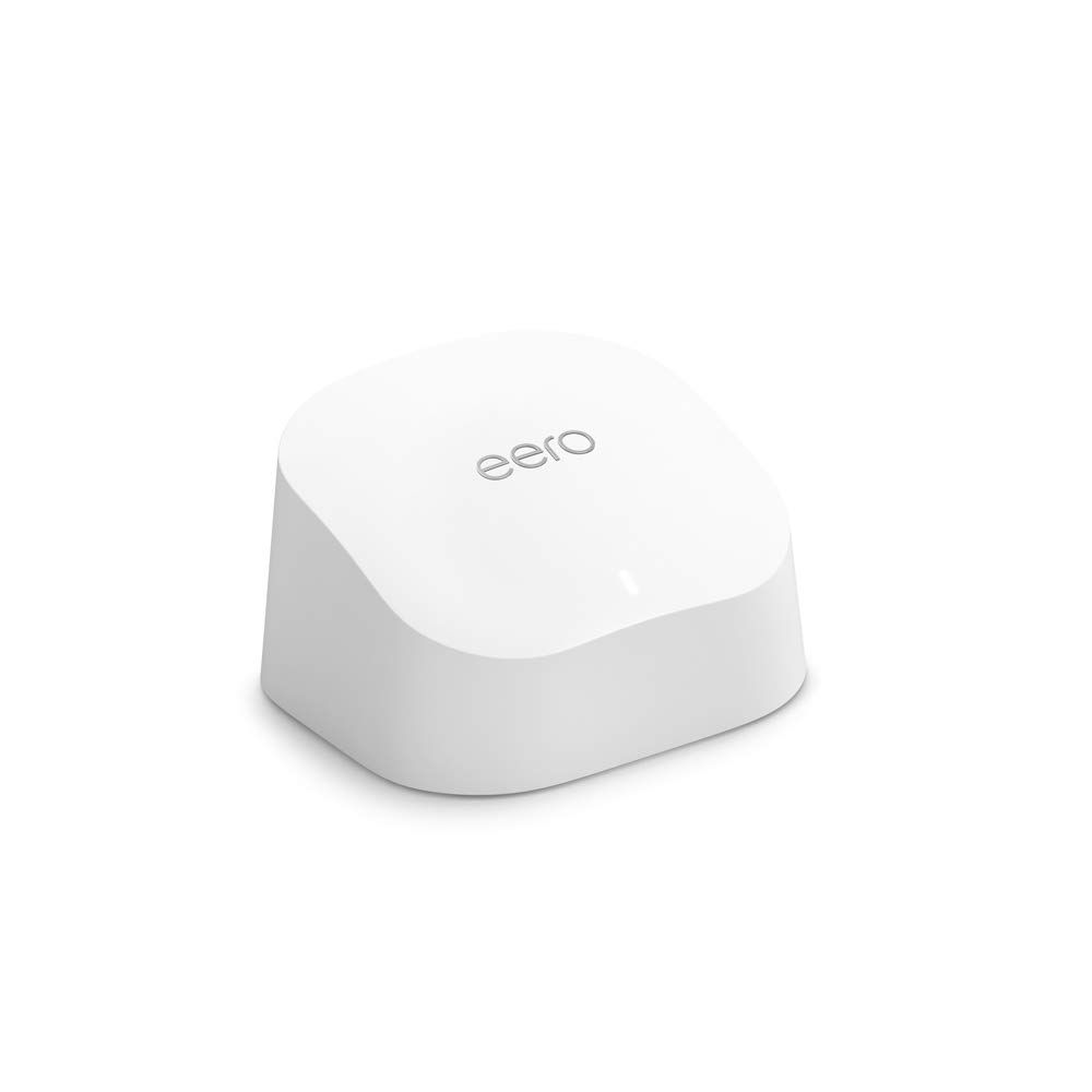 Provides a clean, catalog-style view of the eero device on a pure white background with no additional text or design elements.