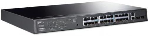 Provides a clear, unobstructed view of the network switch hardware on a neutral background, allowing shoppers to see the product's physical appearance, port configuration, and professional design.